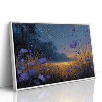Meteor Shower Over Wildflowers