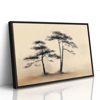 Pine Trees Dance In Morning Gold