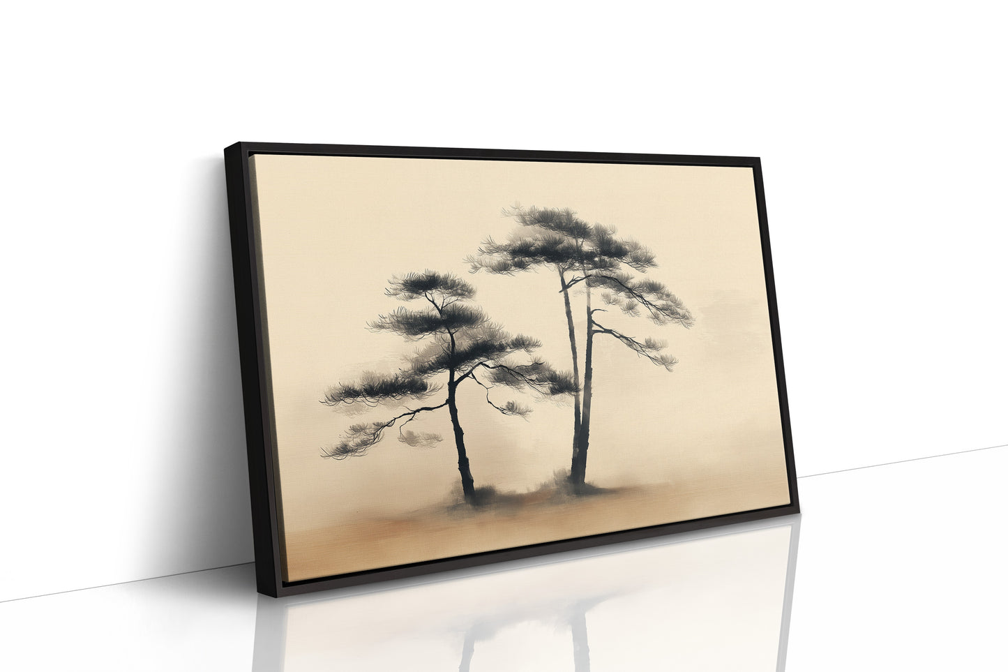 Pine Trees Dance In Morning Gold