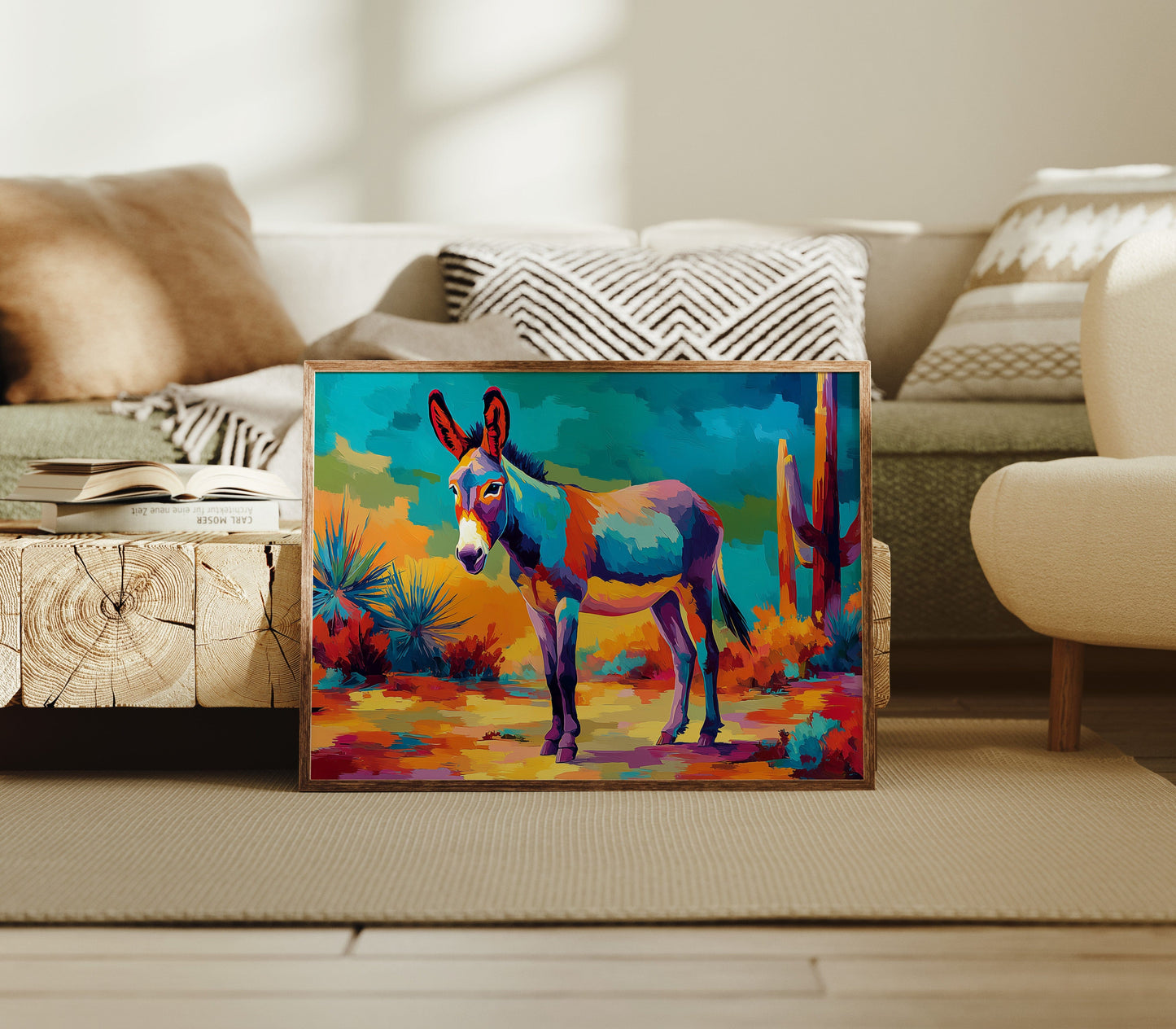 Desert Colors Dance With Burro