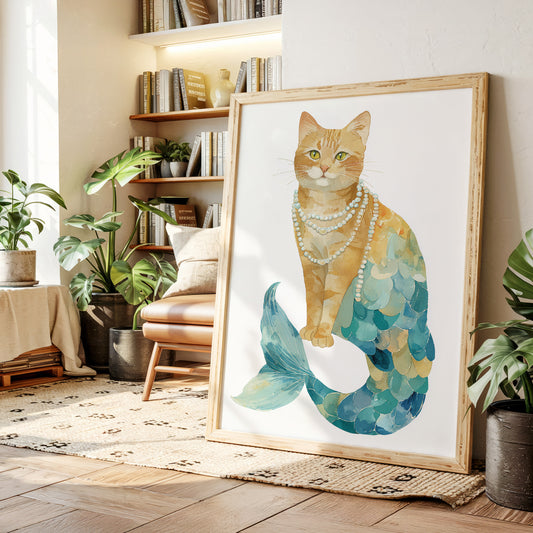 Emerald Tides and Feline Grace