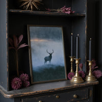 Elk on the Misty Ridge