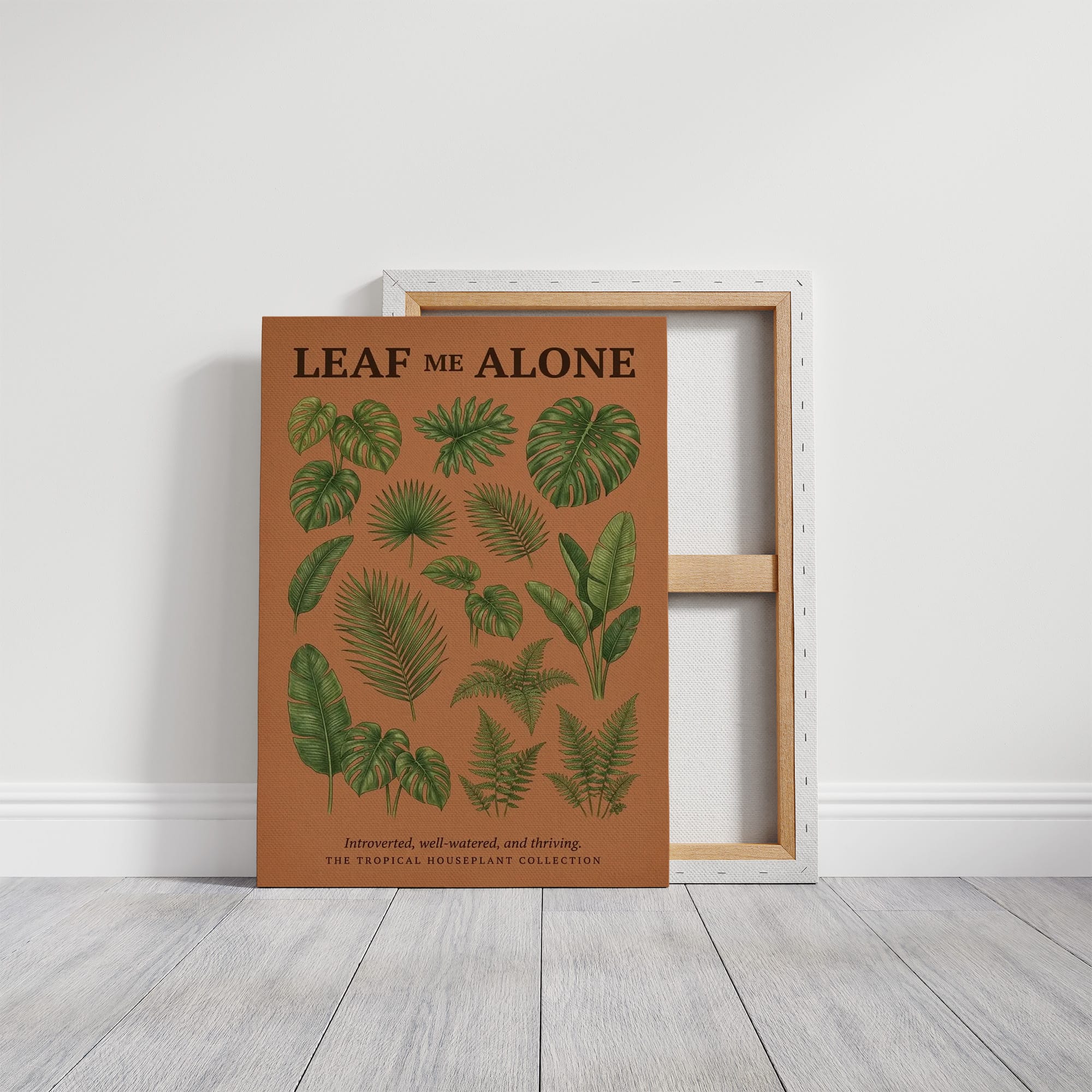 Leaf Me Alone: Vintage Tropical Houseplant Chart
