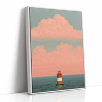 Coastal Horizon: Pastel Beacon