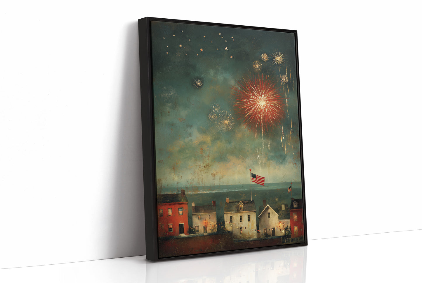 Smoke and Stars Over the Harbor