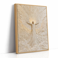 Ivory Textured Angel Ascending