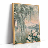 Willow Peony Chinoiserie Landscape