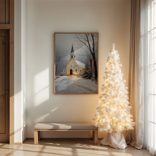 Silent Night Blesses Country Chapel