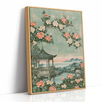 Pagoda Garden Chinoiserie Scene