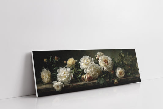 White Peonies In Shadowed Stillness
