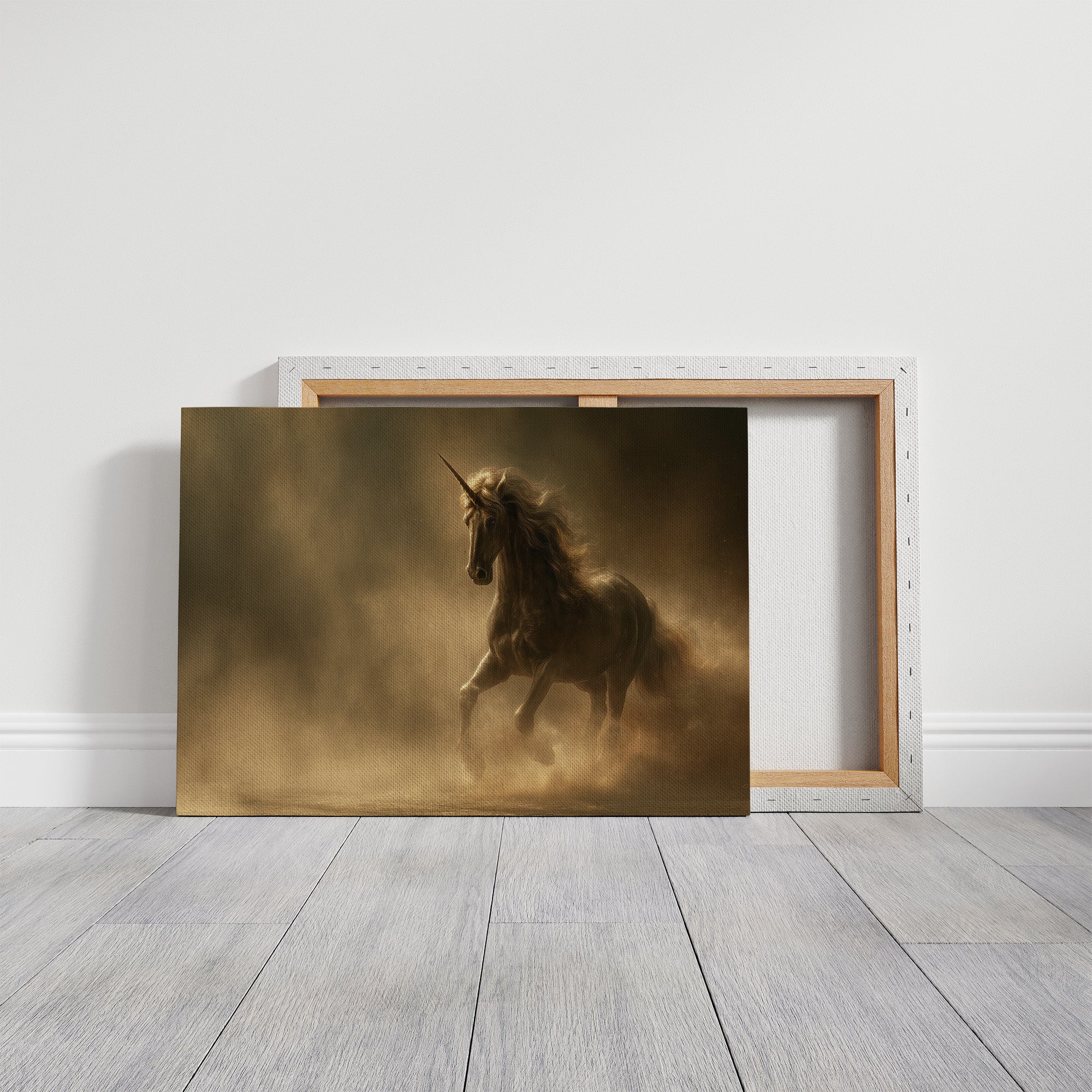 Mythic Gallop Through Golden Dust