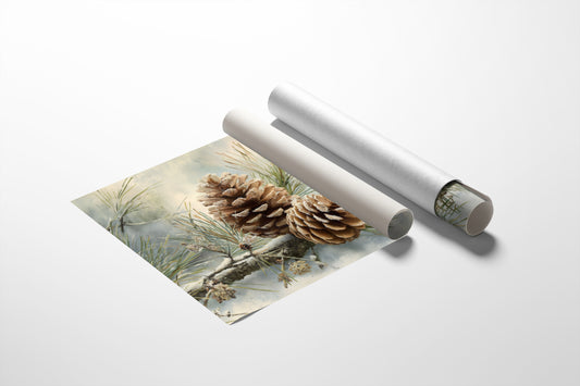 Winter Pinecones Share Gentle Stories
