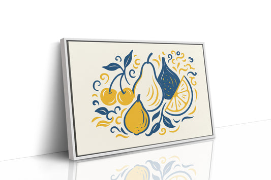 Mediterranean Kitchen Dances In Blue