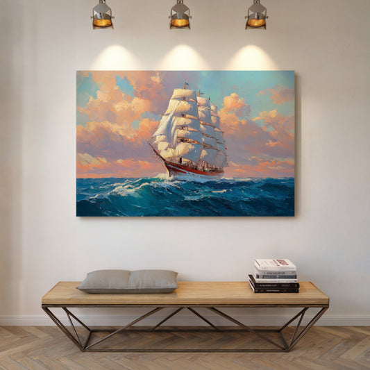 Sunset Sails Chase Ocean Dreams