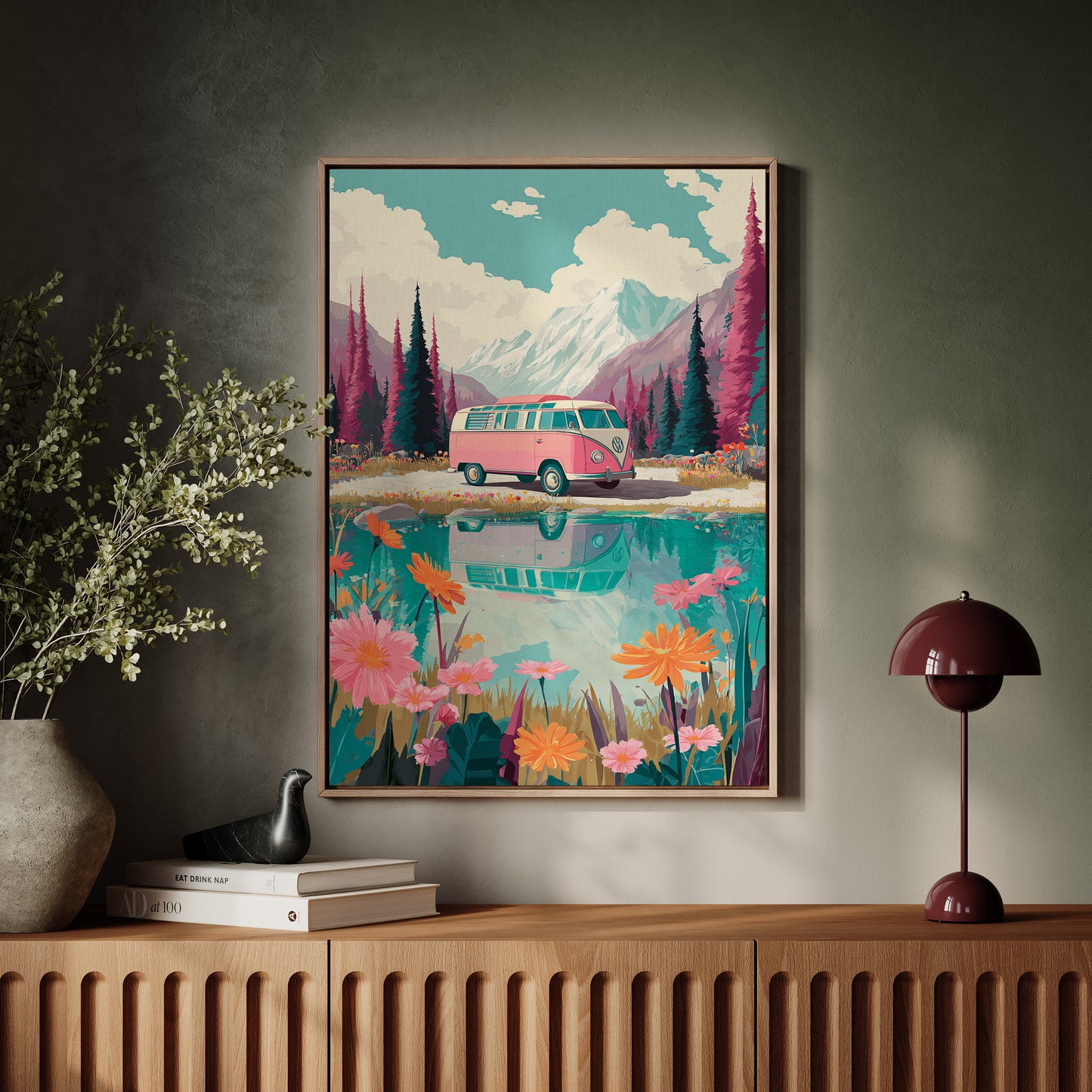 Journey Through Blooming Reflections