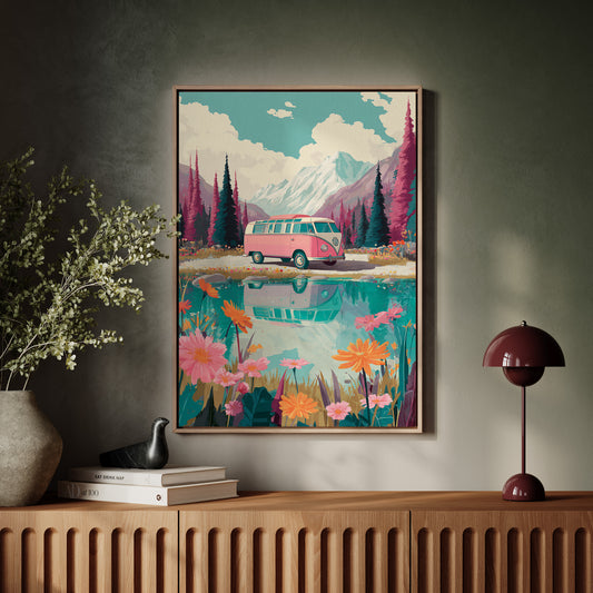 Journey Through Blooming Reflections