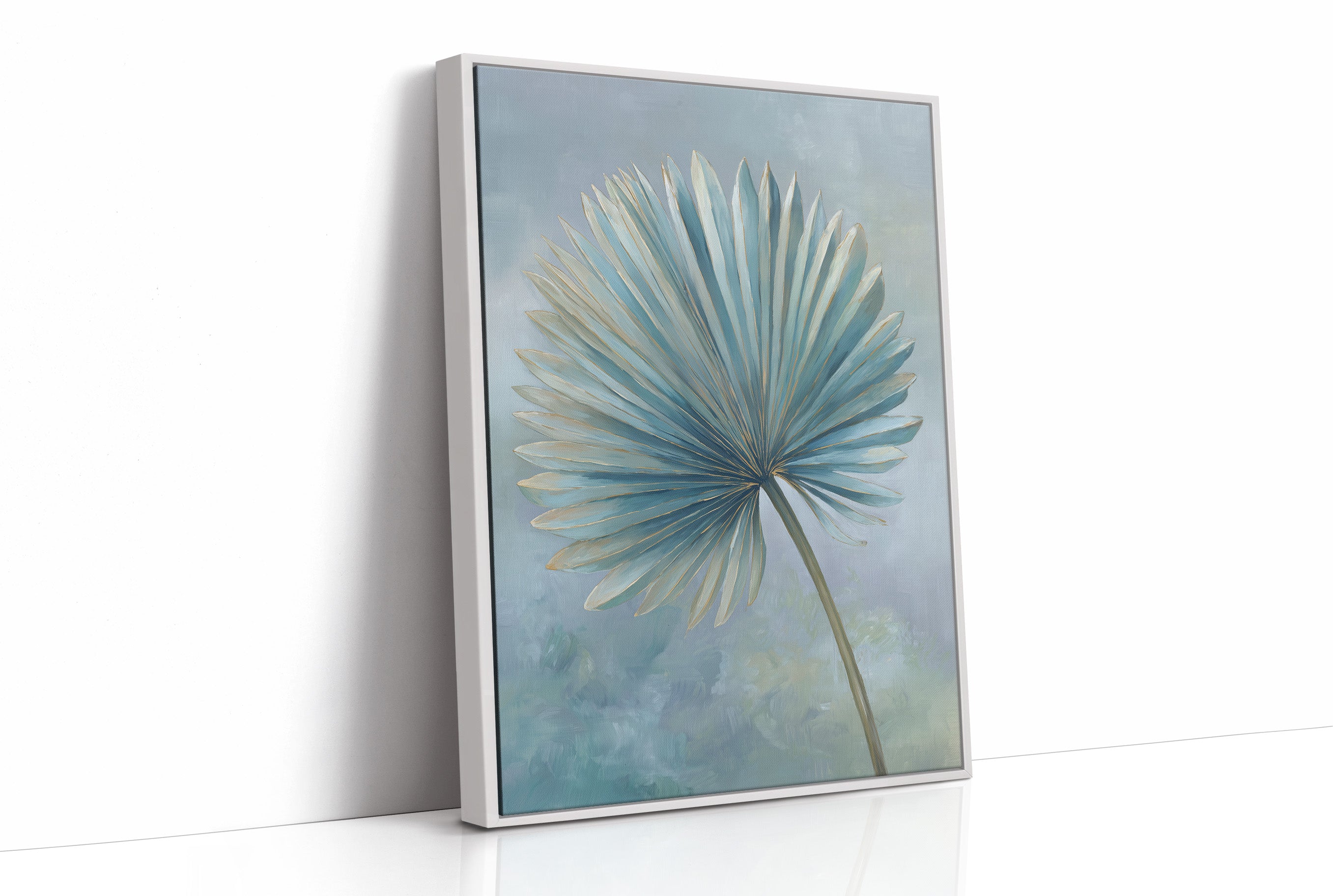 Azure Palm Whispers Serenity