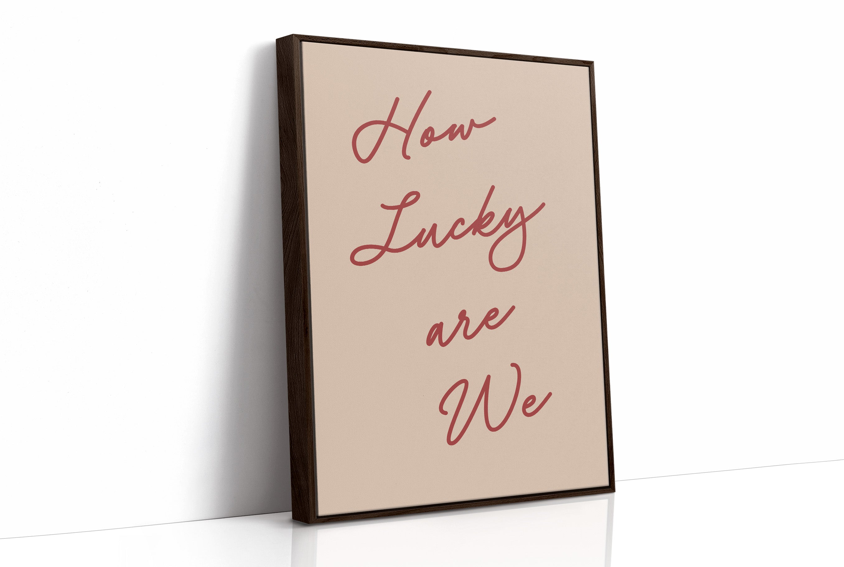 Lucky, In Cursive