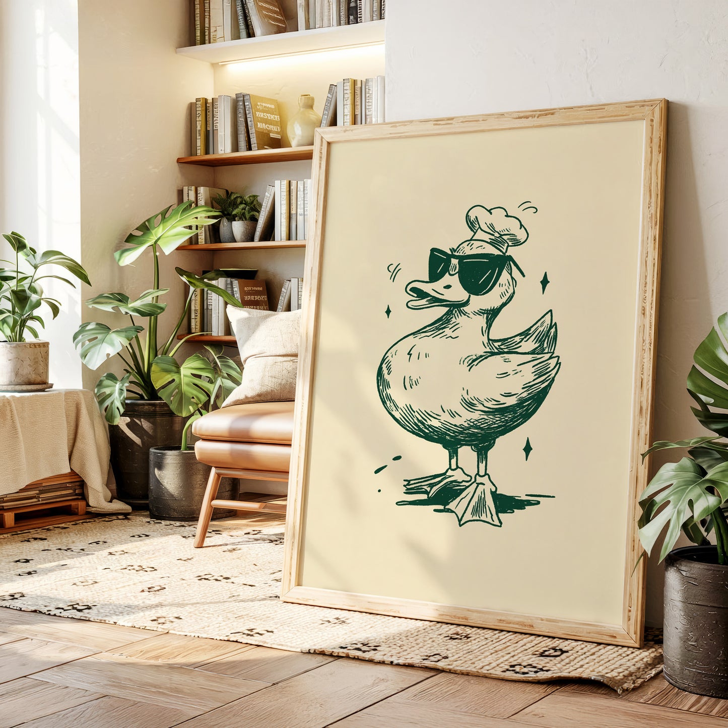 The Chef Duck Struts Proudly