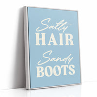 Coastal Words Against Sky Blue