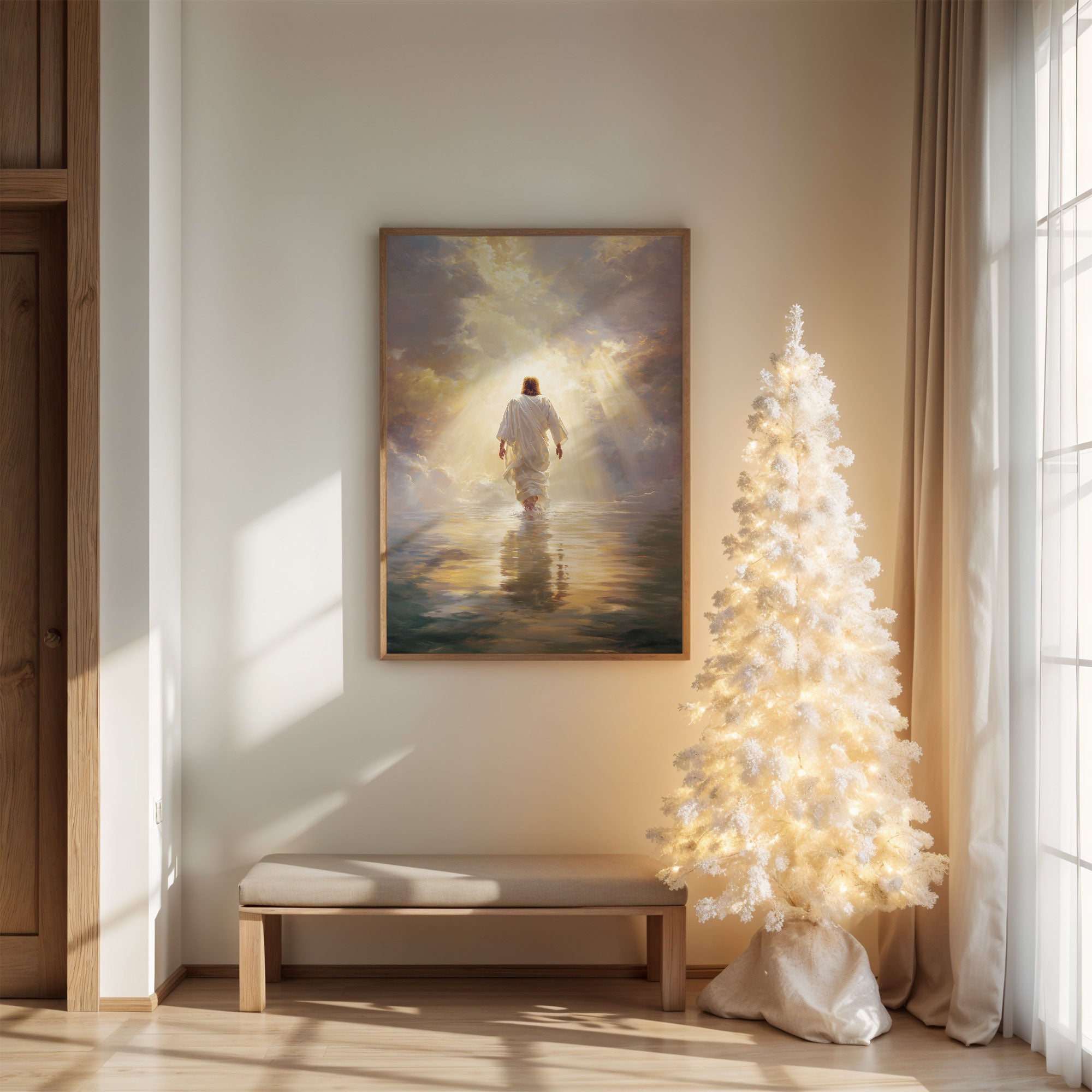 Light Breaks Through Sacred Waters