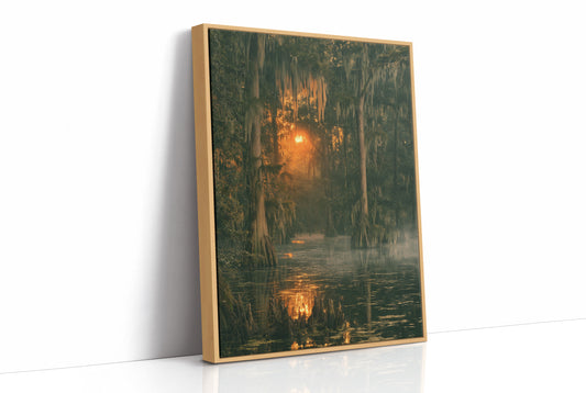Cypress Bayou Sunset Glow