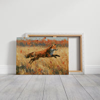 Fox, Leaping Through Gold