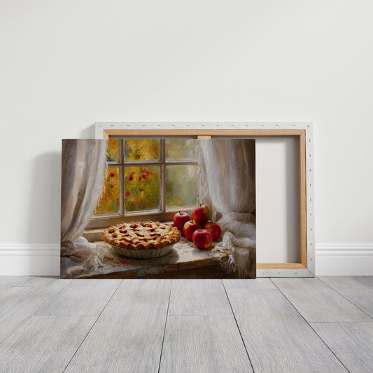 Autumn Pie By Garden Window Light
