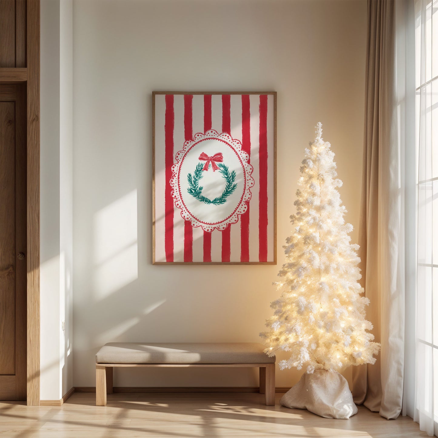 Peppermint Wreaths And Christmas Dreams