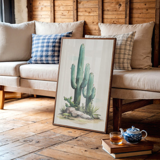 Saguaros Paint The Morning Mint