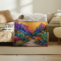 Cactus Blooms Paint Desert Rainbows