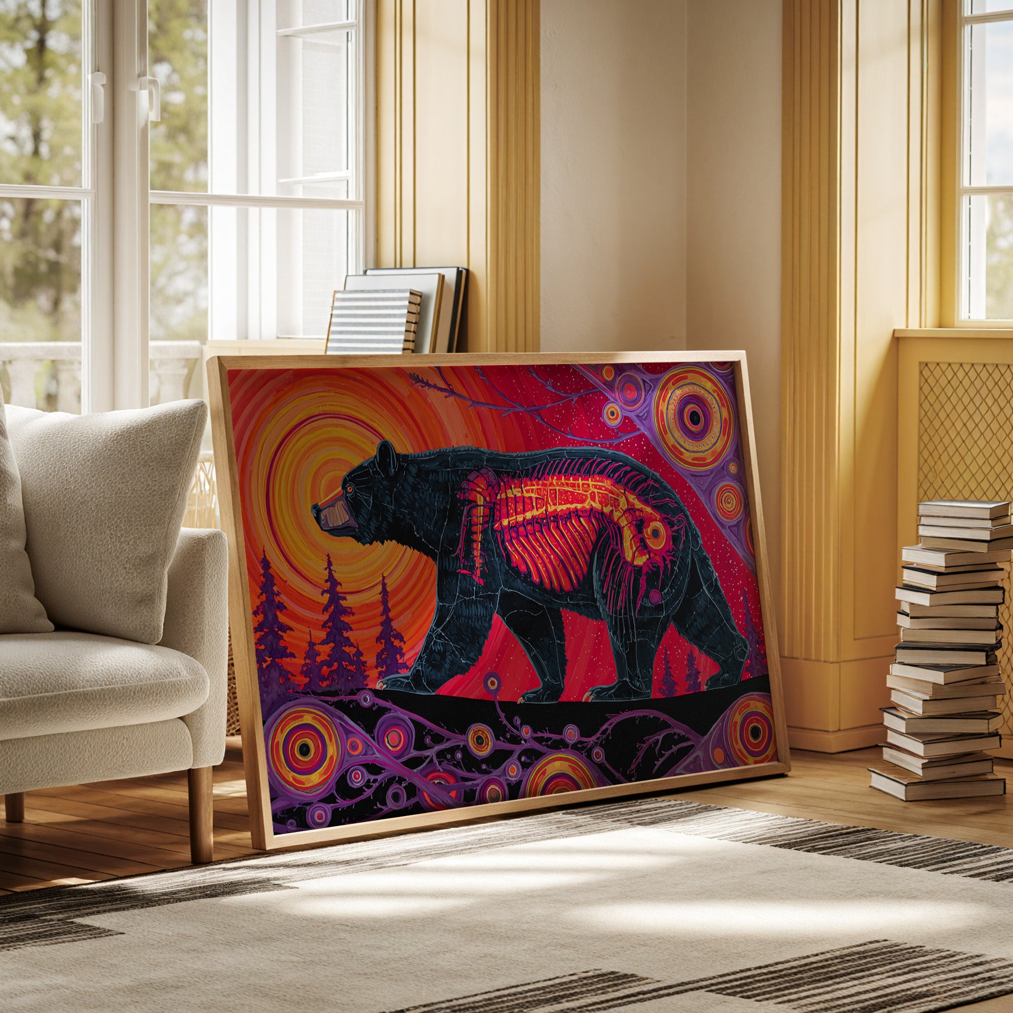 Spirit Bear's Inner Fire Glows