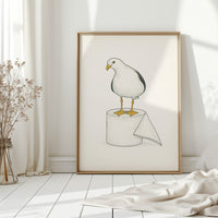 Seagull on a Toilet Roll