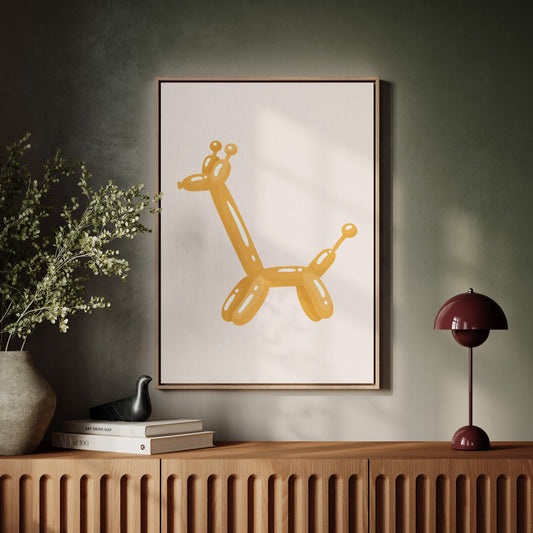 A Giraffe's Playful Journey