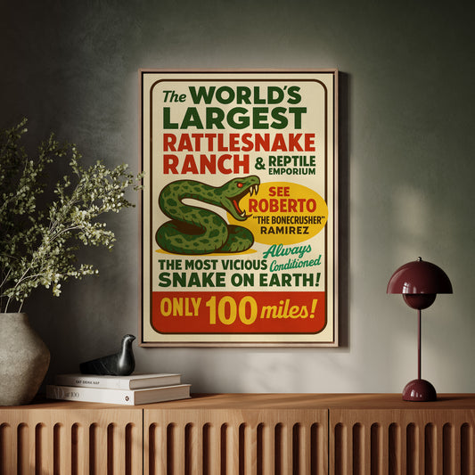 World’s Largest Rattlesnake Ranch Print