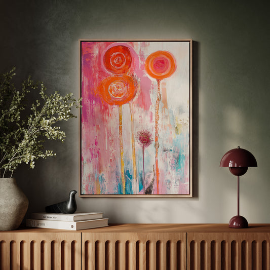 Coral Lollipops Dance Through Rain
