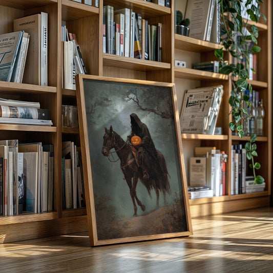 Haunting Rider Halloween Art Print - Gothic Wall Decor - Gallery Canvas image 10