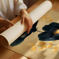 Midnight Blooms Against Golden Dawn