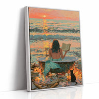 Sunset Soak: Ocean Library