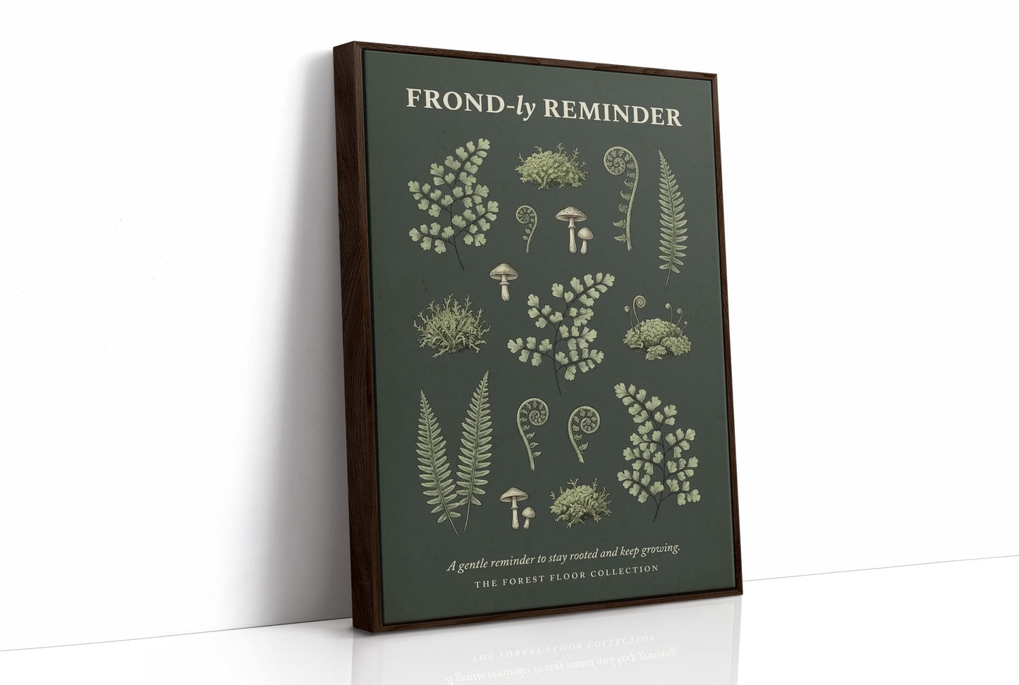 Frond-ly Reminder: Vintage Fern & Moss Chart