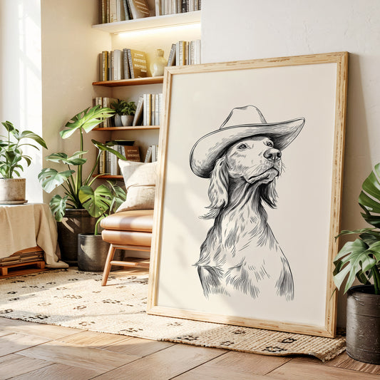 The Canine Cowboy Stands Tall