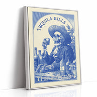 Saloon Blues In Cobalt Ink