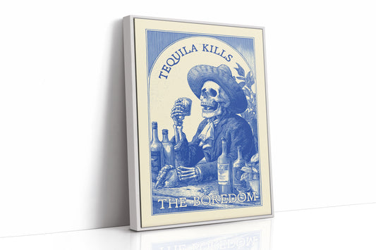 Saloon Blues In Cobalt Ink