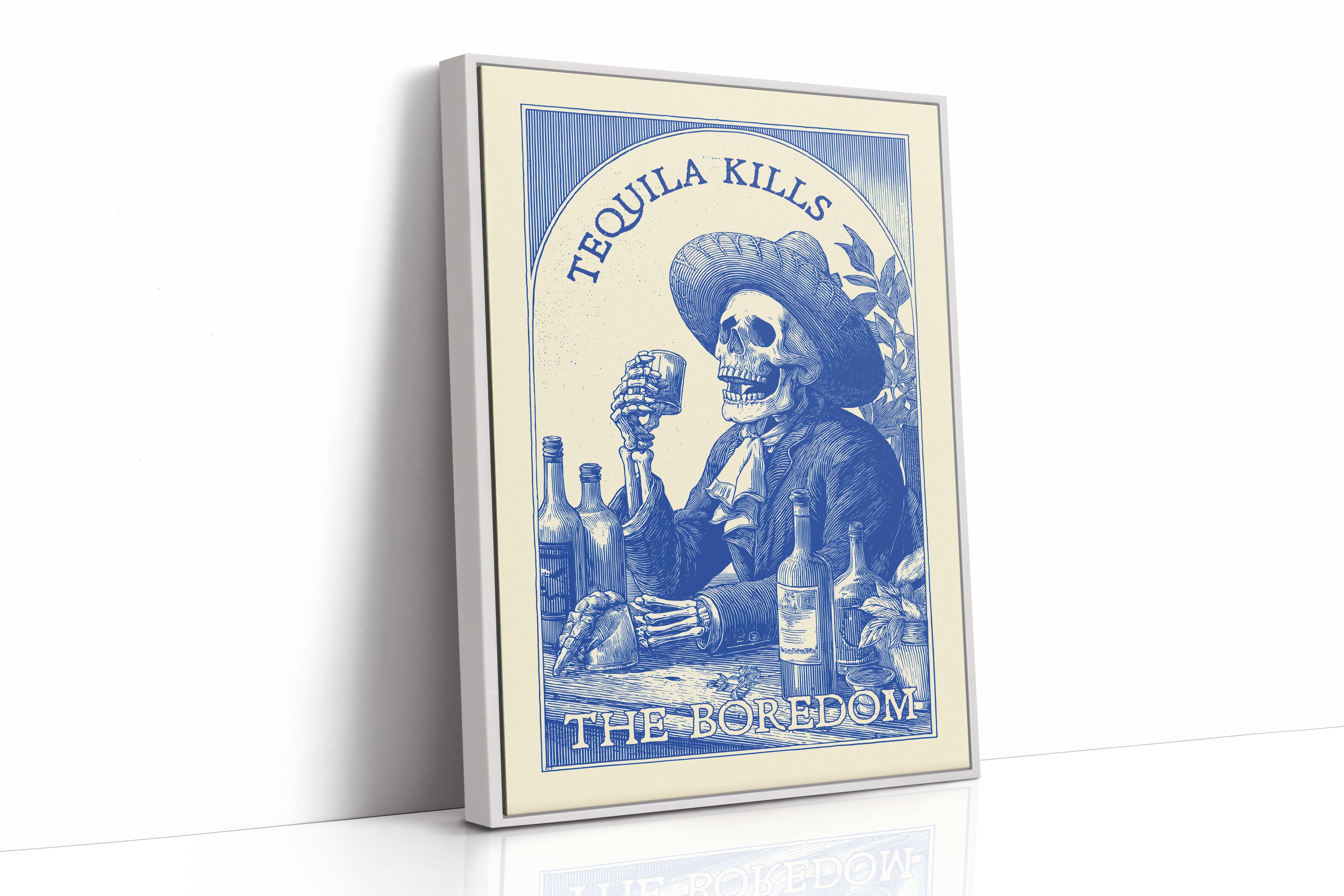 Saloon Blues In Cobalt Ink