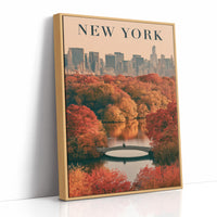 Central Park Autumn Bow Bridge