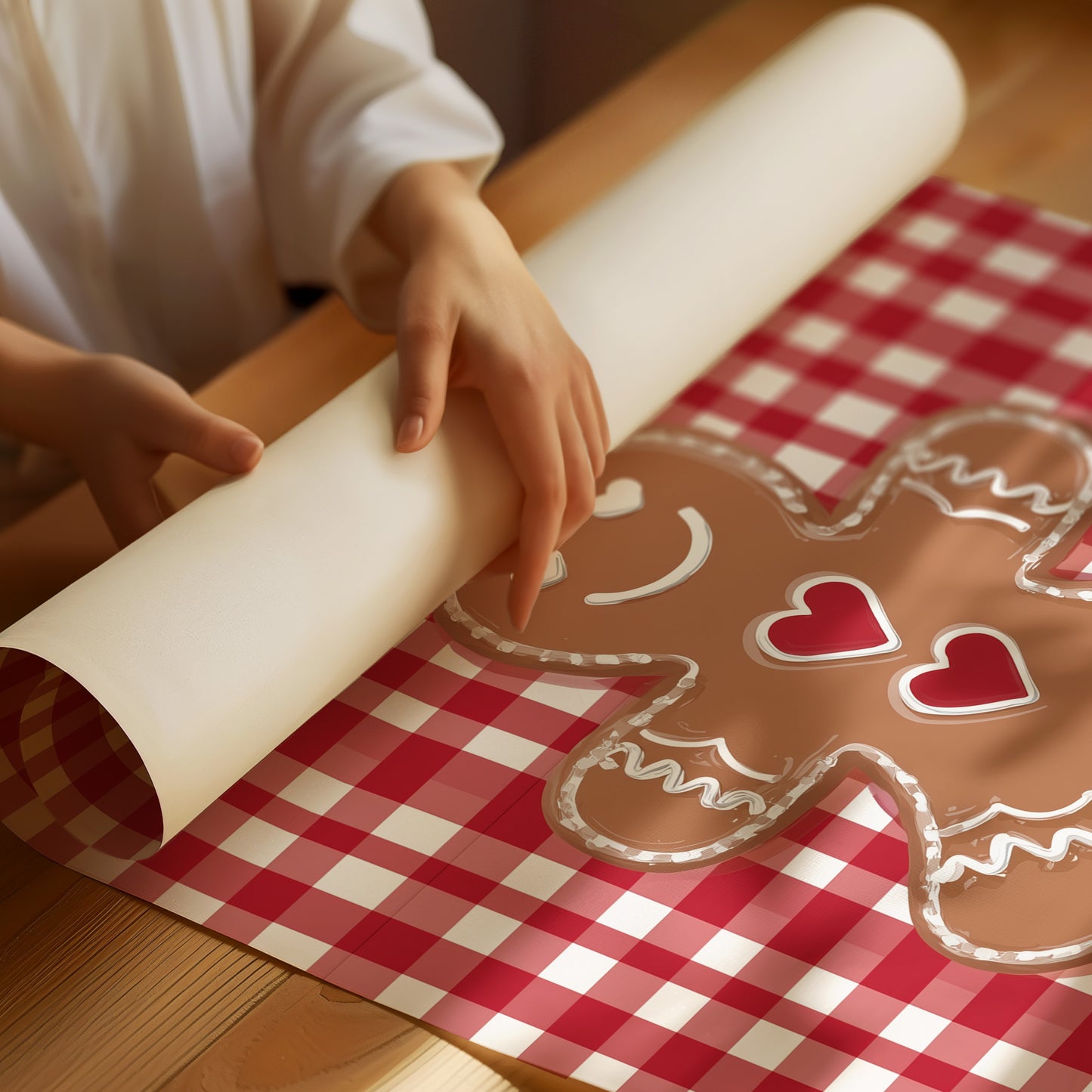 Hearts On The Gingham Table