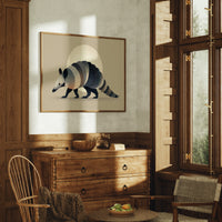 Moonlit Armadillo Carries Desert Patterns