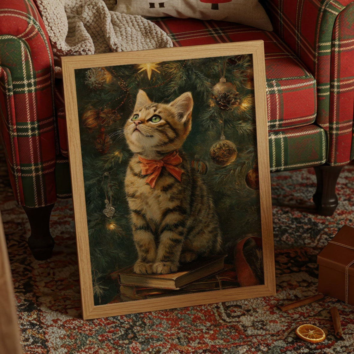 Curious Cat's Christmas Tale Unfolds