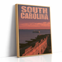 South Carolina Fort at Sunset