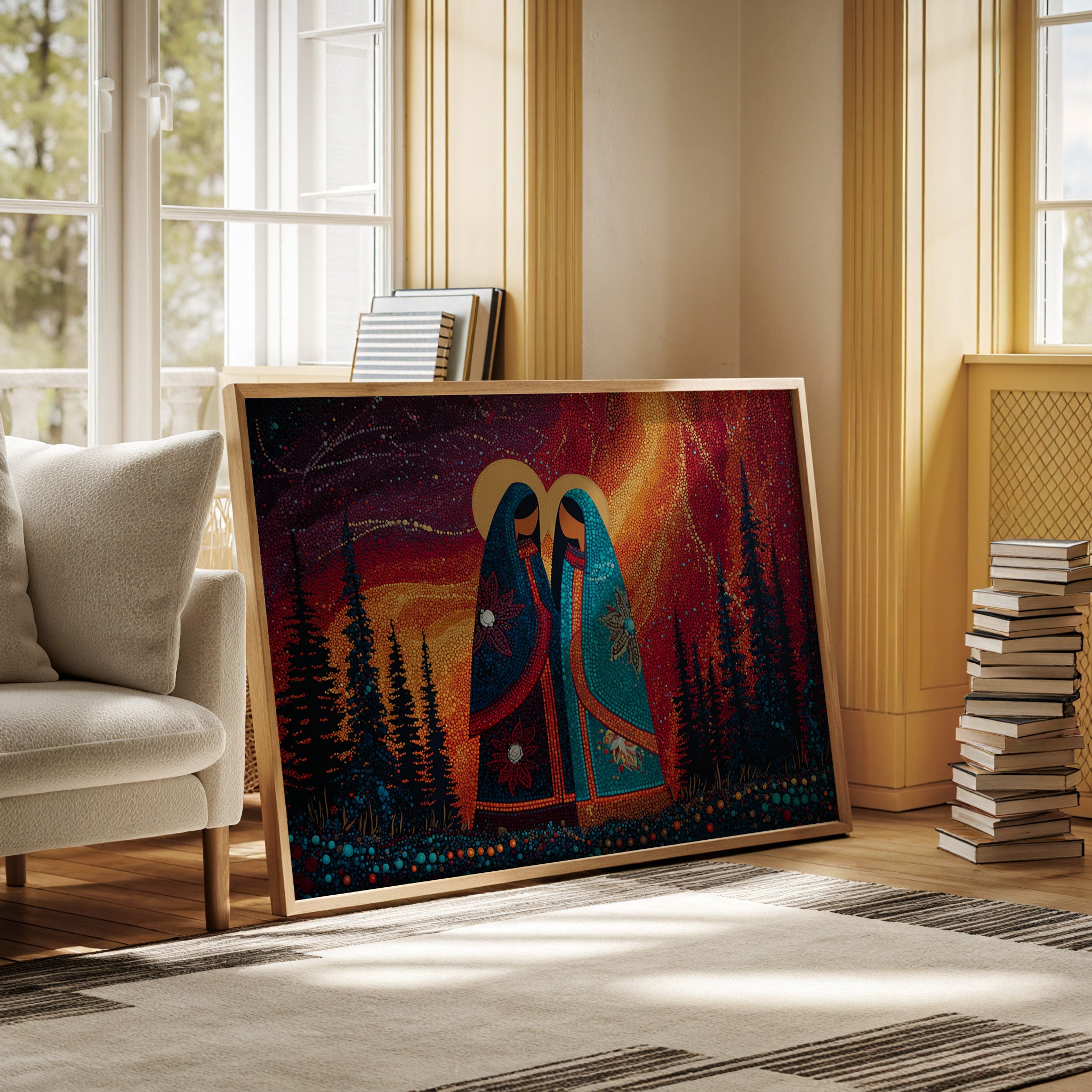 Sacred Dance Among Northern Lights